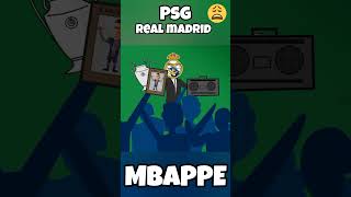 REAL MADRID est sévère PSG 😭 🥺⚽️ realmadrid animation football mbappe psg [upl. by Yerfej]