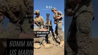 US Marines Fire 60mm Mortar Rapidly in Action [upl. by Ardnahcal882]