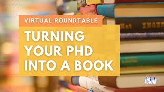 Turning Your PhD Into a Book [upl. by Drud]