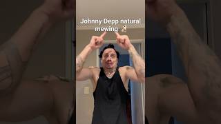 JOHNNY DEPP MEWING☠️johnnydepp mewing naturalmakeup naturalbeauty shelove [upl. by Schild]