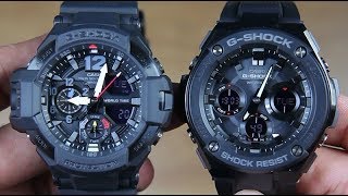 CASIO GSHOCK GRAVITY MASTER GA11001A1 VS GSTEEL GSTS100G1B [upl. by Sievert]