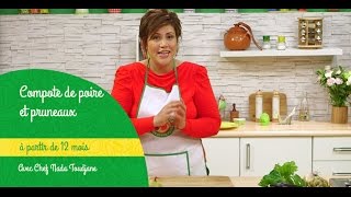 Les recettes des petits futés  Compote de poire et pruneaux  Episode 09 [upl. by Tayyebeb]