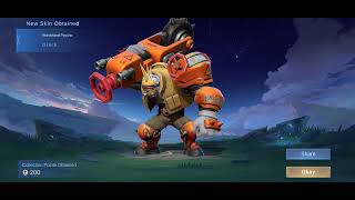 Claim Wasteland Psycho Grock Skin  Lucky Gems Skin NEW 2024 OCTOBER MLBB [upl. by Gurney]