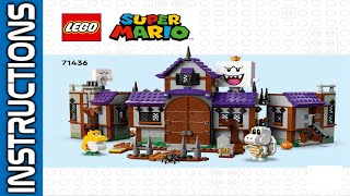 LEGO 71436 instructions  Super Mario  2024  King Boos Haunted Mansion legoinstructions BID [upl. by Rap]