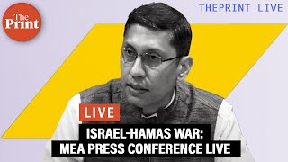 IsraelHamas war Ministry of External Affairs Press Conference LIVE on Operation Ajay and more [upl. by Ettenav]