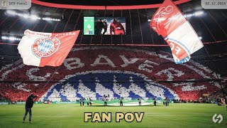 Coreography of Bayern München Fans at Bayern München vs Bayer Leverkusen Match  DFB Pokal 202425 [upl. by Ateval]