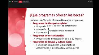 Socialización EnVivo de Becas de Turquía  Türkiye Scholarships [upl. by Zoldi888]