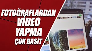 FOTOĞRAFLARDAN MÜZİKLİ SLAYT VİDEO YAPMA PROGRAM İNDİRMEDEN – BİLGİSAYARDA [upl. by Woodhouse]