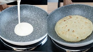 5 Minutes Ready Quick and Easy Flatbread Made With Batter No Kneading No Oven [upl. by Znerol]