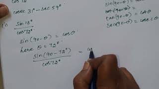 CBSE CLASS 10 MATHS  CHAPTER 8 INTRODUCTION TO TRIGNOMETRY  NCERT EX 83  SUM 1 i to iv [upl. by Durrett110]