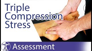 Triple Compression Stress Test  Tarsal Tunnel Syndrome [upl. by Susann]