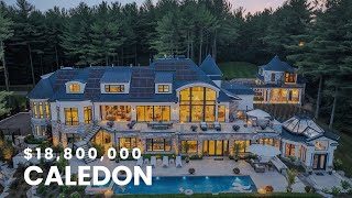 Caledon  7 Beds  9 Baths  Custom Built Estate Nestled in 525 Acres Of Private Forest amp 3 Ponds [upl. by Ahiel]