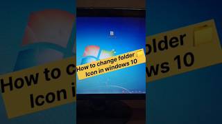 How to change folder 📁 icon in windows 10 computer tech viralvideo folder shorts shortsvideo [upl. by Alistair]