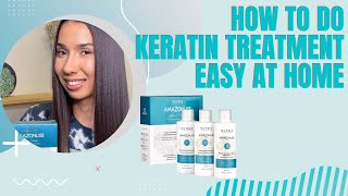 HOW TO DO KERATIN TREATMENT EASY AT HOME  NUTREE PROFESSIONAL [upl. by Gilbert]