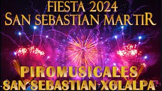 Piromusicales  Fiesta 2024 San Sebastian Xolalpa Teotihuacan [upl. by Kwan742]