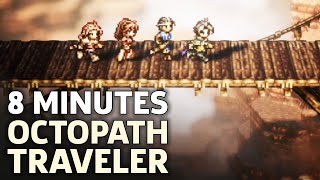 8 Minutes Of Octopath Traveler Gameplay [upl. by Gasser]