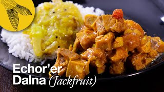 Echorer dalnaKathal er tarkari—Bengali jackfruit curry [upl. by Elleirua]