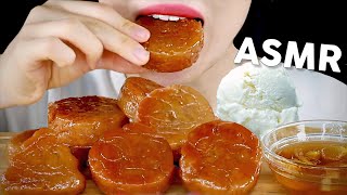 ASMR Fried Honey Cookies with IceCream Eating Sounds  이모티콘 약과 먹방  Yakgwa  MINEE EATS [upl. by Elexa]