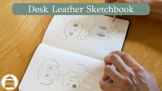 Desk Leather Sketchbook  Gallery Leather [upl. by Haodnanehs]