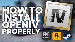 How To Setup OpenIV PROPERLY 2021 for Epic Games Steam and Rockstar Games Launcher [upl. by Kaiulani]