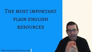 WrittenLegalEnglishcom  Writing Resource 12  Legalese v Plain English study [upl. by Falkner]