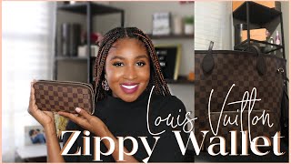 LOUIS VUITTON ZIPPY WALLET REVIEW JASMINE GANT [upl. by Lupita]