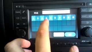 Как вводить код Nissan Connect  How enter radio code Nissan Connect [upl. by Vaenfila]