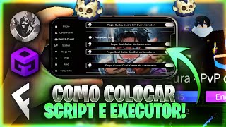 Como Baixar e Colocar SCRIPT no Blox Fruits CELULARMOBILE  Instalar Executor RobloxUsar Script [upl. by Genie]