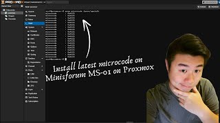 Updating microcode on Minisforum MS01 Proxmox [upl. by Rich]