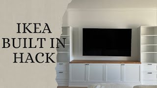 IKEA BUILT IN HACK  BESTA  BRIMNES  HANVIKEN [upl. by Ameerak]