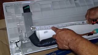 COMO INSTALAR UN MINISPLIT de 12000 Btucon 220 volts1ra parte [upl. by Chamkis]