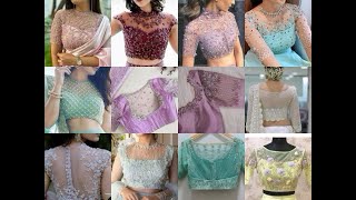 Net maggam work blouse designs [upl. by Iveel]