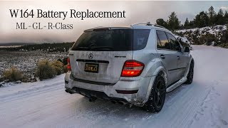 Mercedes MLGLR Battery Change  Simple DIY  W164W251 [upl. by Marx]