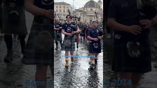 Scottish pipe march Rome 2024 [upl. by Jacki]