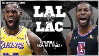 Los Angeles Lakers vs LA Clippers Full Game Highlights  Nov 1  2024 NBA Season [upl. by Thielen]