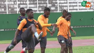 Les Eléphants de Côte divoire Entraînement au stade Felix HBCIVCentrafrique FIFTV 2018 [upl. by Auqemahs]