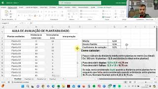 Aula 03  Excel para agronomia  Planilha de avaliação de plantio [upl. by Arimahs274]