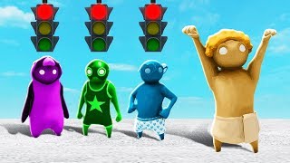 DEADLY RED LIGHT GREEN LIGHT CHALLENGE The Pals Gang Beasts [upl. by Malone489]