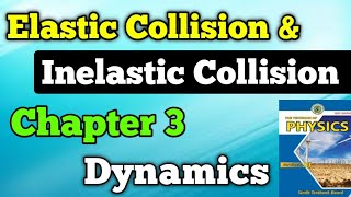 Elastic collision and inelastic collision Chapter 3 dynamics class 11 New physics book  unit 3 [upl. by Oler]