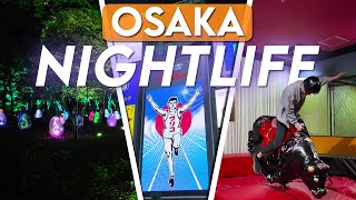 Exploring The NIGHTLIFE of Osaka  Team Labs Dotonbori Round 1 [upl. by Gilles]