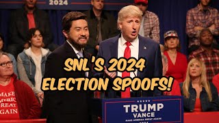 SNL Casts Tim Walz JD Vance Doug Emhoff and More Meet the 2024 Election Parodies [upl. by Crispin175]