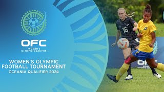 HIGHLIGHTS I Solomon Islands v New Zealand I Womens Olympic Football Tournament  Oceania Qualifier [upl. by Wilkens]