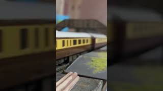 Model Railway HST amp Northern Belle 47 passing Moanterby Station with Services [upl. by Strain]