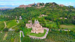 Volando sobre San Gimignano Toscana Italia [upl. by Lesak]