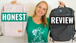 Carry On Backpack Honest Review and Unboxing MINAAL V NORDACE [upl. by Adila355]