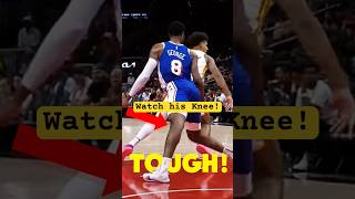 Paul George Knee injury preseason nba basketball sports nbahighlights lakers paulgeorge [upl. by Oicatsana]