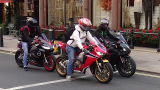 Superbikes in London November 2023  HarleyDavidsonsMotorbikes [upl. by Annasiul]