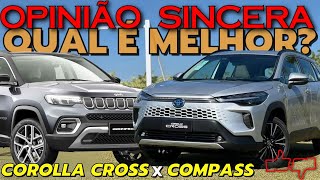 Novo Toyota COROLLA Cross e Jeep COMPASS Qual o MELHOR Vale a PENA Comparativo com Tiggo 7 e Taos [upl. by Dalia713]