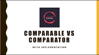 Java  Comparable vs Comparator Interfaces [upl. by Devaj]