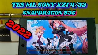 TES MOBILE LEGEND SONY XZ1 COMPACT BLOATWARE  harga 1 juta SNAPDRAGON 835  tahun 2022 [upl. by Perni]